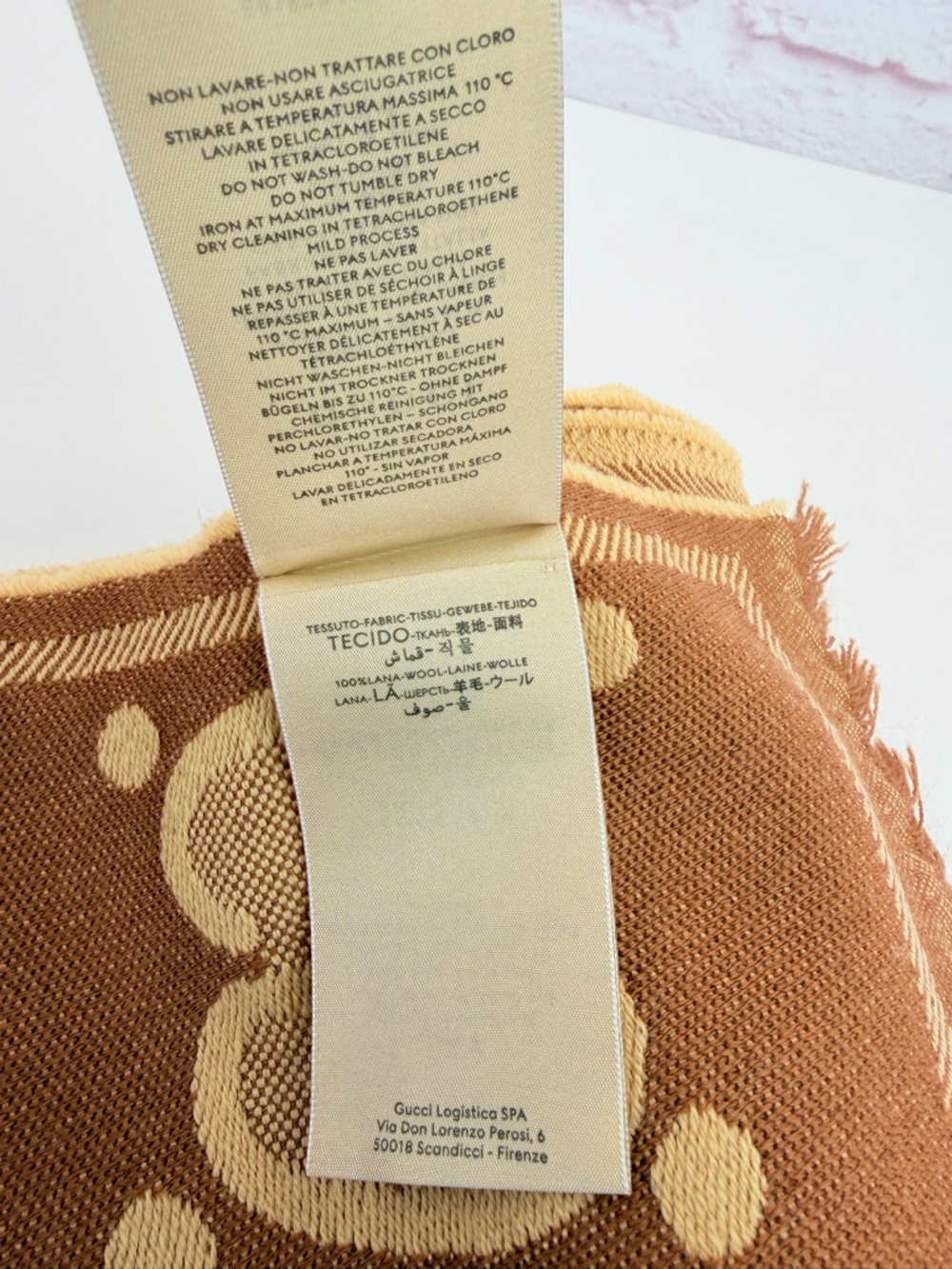 Gucci Giant GG Reversible Fringe Wool Scarf - Picture 10 of 12